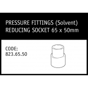Marley Solvent Reducing Socket 65x50mm - 823.65x50
